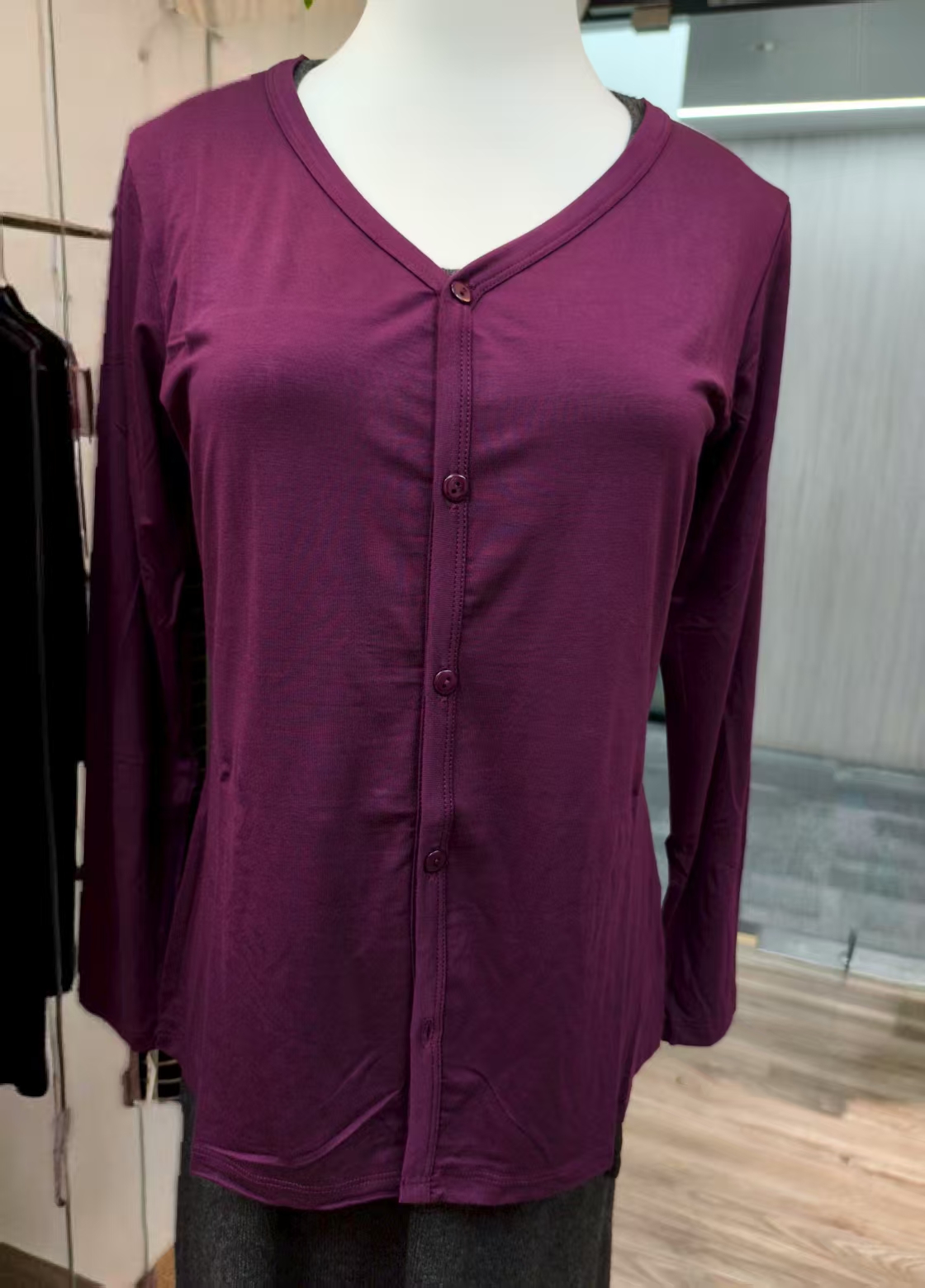 FF竹纤维女士休闲开衫2128