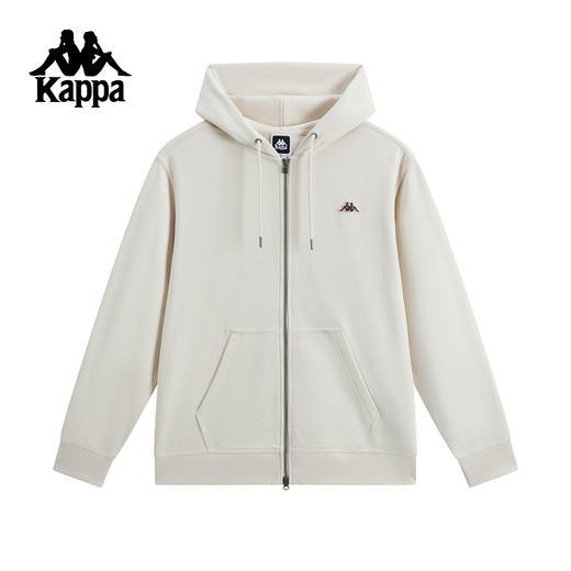 Kappa运动外套男2025新款纯棉连帽针织开衫K0F52MK21 商品图1