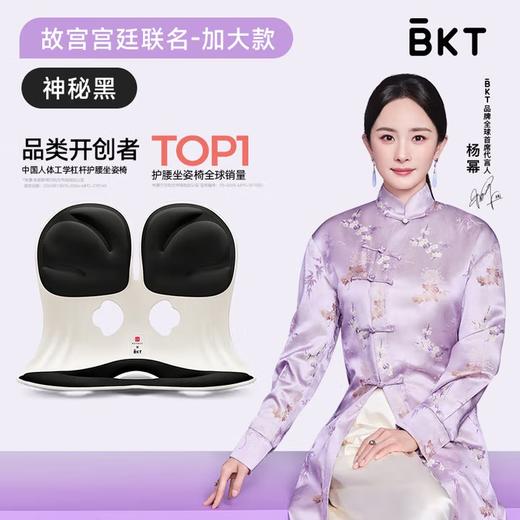 【分仓直发包邮】BKT人体工学护腰坐姿椅加大版故宫宫廷文化联名款-不带座套（蓝/黑） 商品图0