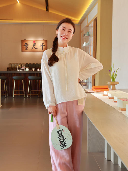 【2026东衣作】止然·阔腿裤（25709269彤管-结缘款） 商品图2