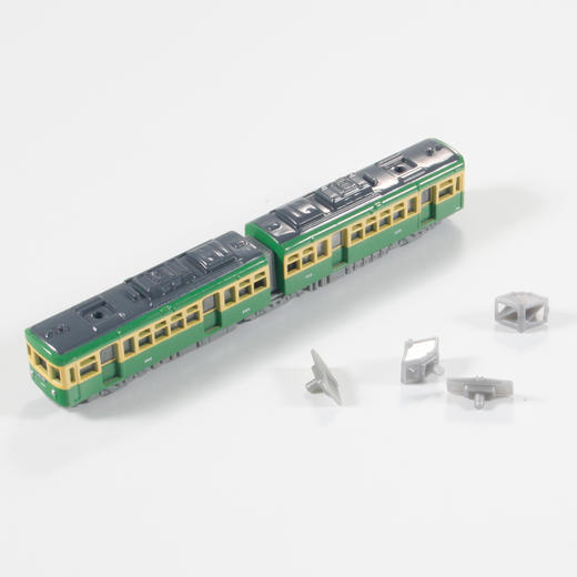 多美卡 长款仿真车 #150-06 江之电300列车 车长约14.8cm 可开门+含背景板 商品图3