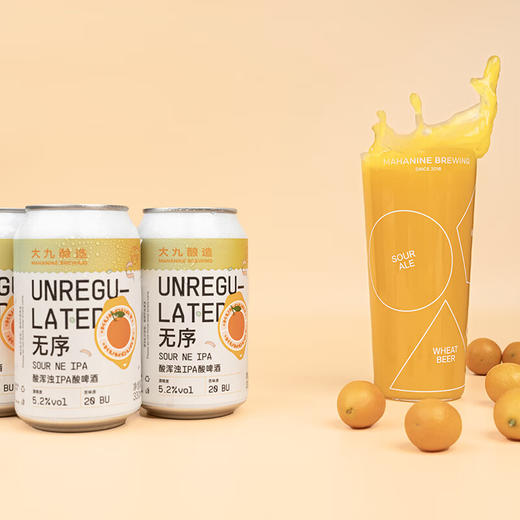 【冷库储存】 大九无序酸浑浊IPA啤酒 5.2%vol 330ml 商品图4