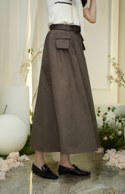 现货 臣禾	摩卡舒适半身裙 配腰带JZ253030175 商品图9