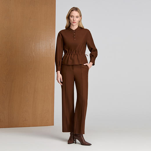 EITIE爱特爱立体裁剪抽绳收腰显瘦版型慵懒感小上衣8413101 商品图2