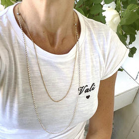 订购8周到｜TATABORELLO-ANNE-双层 串珠 长项链［意大利设计师］