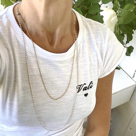 订购8周到｜TATABORELLO-ANNE-双层 串珠 长项链［意大利设计师］ 商品图0