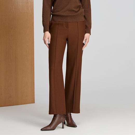 EITIE爱特爱前中烫迹线显瘦直筒裤子8405113 商品图3