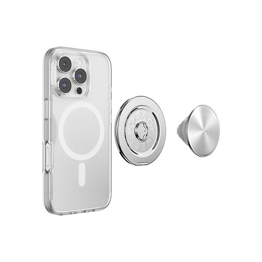 【站立MagSafe®手机支架】流光银·MagSafe站立啪嗒 MAGSAFE磁吸手机气囊支架 Kick-Out 站立啪嗒 银色 商品图3