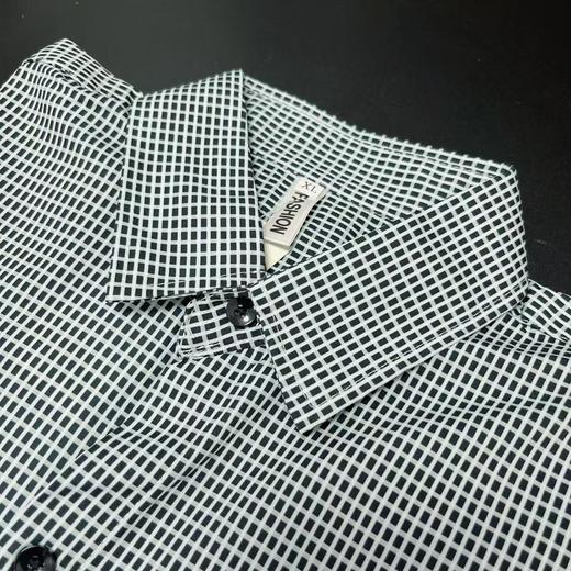 12.20清仓，不支持退 【孤品捡漏】G117男款细纹格子衬衫-喜出 商品图1