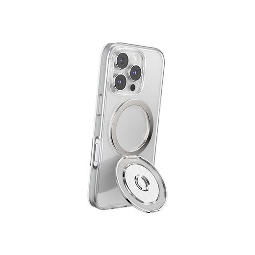【站立MagSafe®手机支架】流光银·MagSafe站立啪嗒 MAGSAFE磁吸手机气囊支架 Kick-Out 站立啪嗒 银色 商品图4