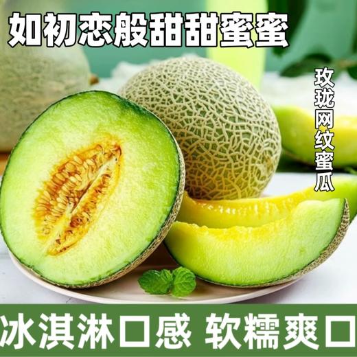 佐禧佑福 山东正宗玫珑网纹瓜一藤一瓜软糯多汁新鲜当季水果 商品图0