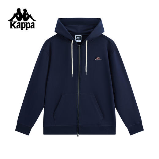 Kappa运动外套男2025新款纯棉连帽针织开衫K0F52MK21 商品图0