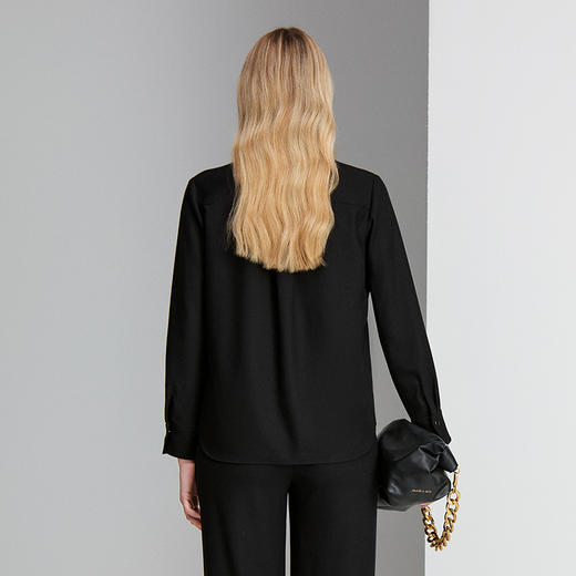 EITIE爱特爱直筒宽松版型通勤时尚衬衣8409104 商品图4