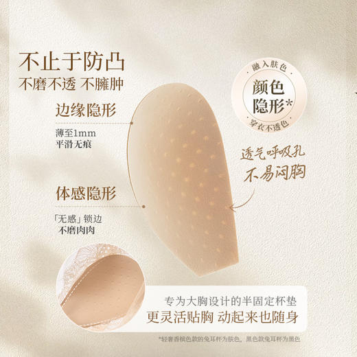 奶糖派瑰丽大胸显小内衣女夏季超薄法式蕾丝性感防凸点文胸胸罩 商品图1