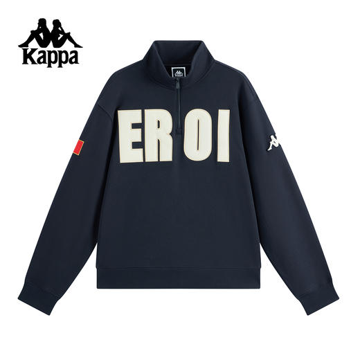 Kappa运动卫衣男2025新款秋季宽松休闲针织套头衫女士K0FY2WT10 商品图0