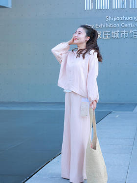 【2026东衣作】套装（外套22805014椒房+阔腿裤22809013椒房-结缘款）