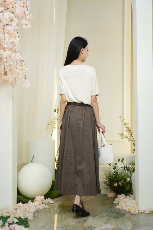 现货 臣禾	摩卡舒适半身裙 配腰带JZ253030175 商品图12