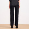 EITIE爱特爱夏季新款显瘦气质通勤舒适百搭黑色长裤7805509 商品缩略图4