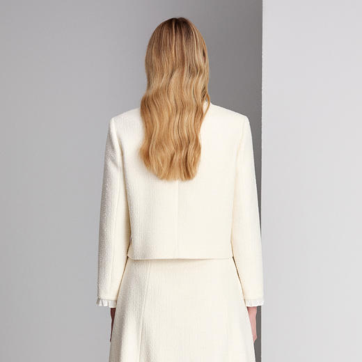 EITIE爱特爱小香风手工花边装饰浪漫雅致外套8403102 商品图4