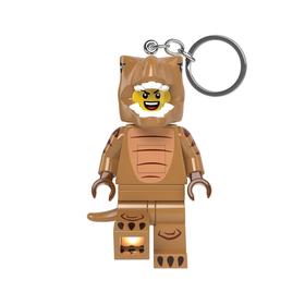 乐高 人物系列 霸王龙装备迷 发光钥匙扣