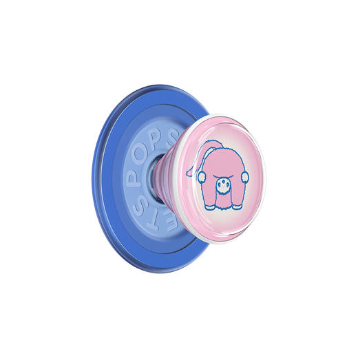 【绒绒幻想】倒立看世界·MagSafe圆啪嗒 泡泡骚 x Monchhichi联名系列 磁吸手机气囊支架圆啪嗒系列 粉色 蒙奇奇 商品图0