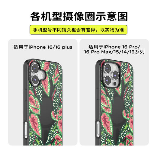 【生长力】面具花丛林 POPCASE手机壳 MagSafe Popcase磁吸款 撞色 植物花卉 iPhone16/15/14 商品图3