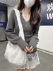 【孤品捡漏】（样衣）G84 v领麻花修身毛衣-喜出 商品缩略图1
