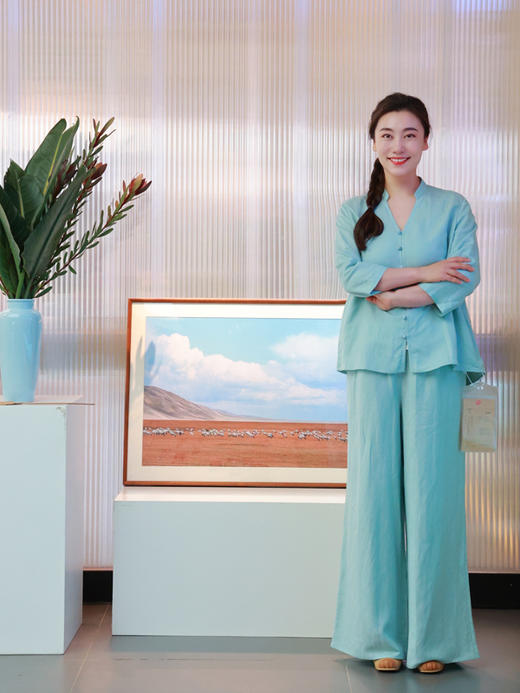 【抖音专属】沧海·阔腿裤（24709649渌波-结缘款） 商品图3