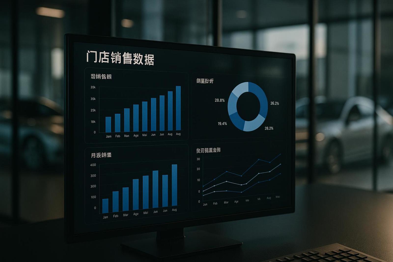 弹个车门店的销售量一般是多少?