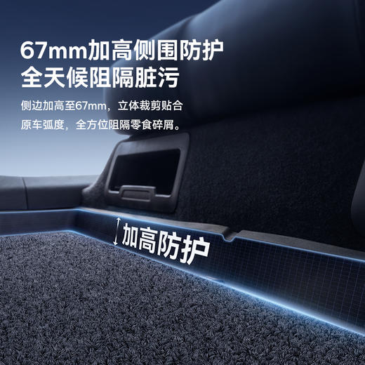 倍思 T-Space TF2 汽车备箱垫 小米SU7专用 1.0 4件套 商品图5