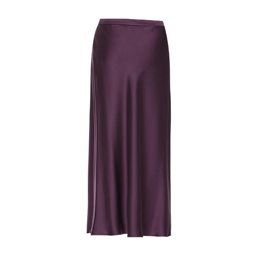 EITIE爱特爱优雅气质缎面高级感高腰显瘦半身裙8306006 商品图3