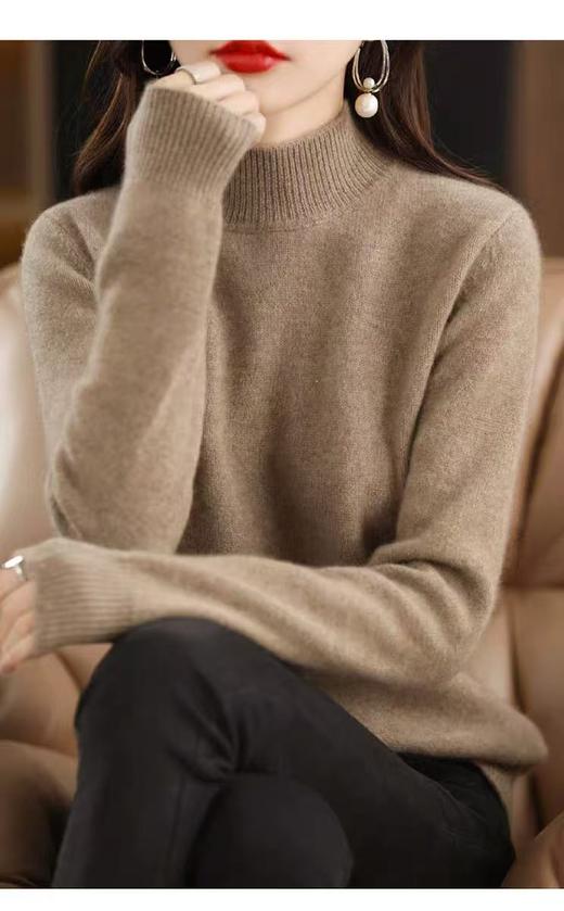 【孤品捡漏】（玖姿品牌）G120冰水蓝97.5%羊绒衫-喜出 商品图3