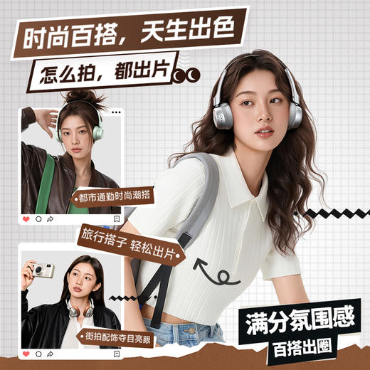 【耳机+移动电源组合推荐】倍思 Bass BH1 Air 头戴式蓝牙耳机+PicoGo 卡片磁吸无线快充移动电源 5000mAh 20W  商品图0