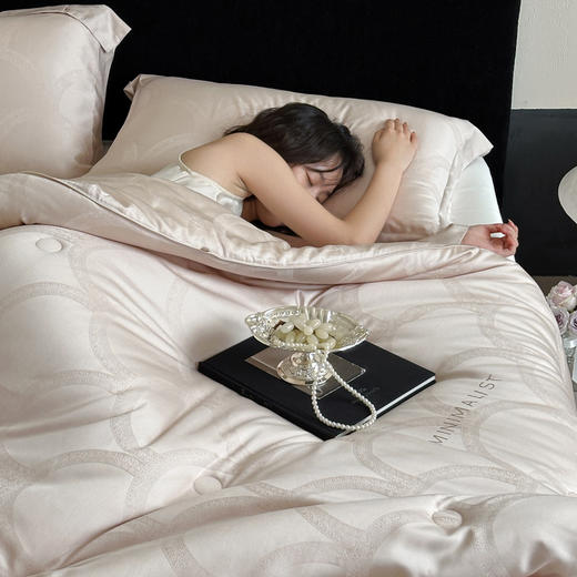 【换季出清】自然醒天丝棉大提花系列-雅奢蚕丝蛋白被TD 商品图9