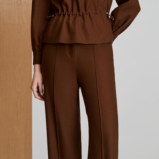 EITIE爱特爱前中烫迹线显瘦直筒裤子8405113 商品图4