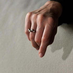 订购8周到｜TATABORELLO-SETA-玻璃珍珠 戒指［意大利设计师］