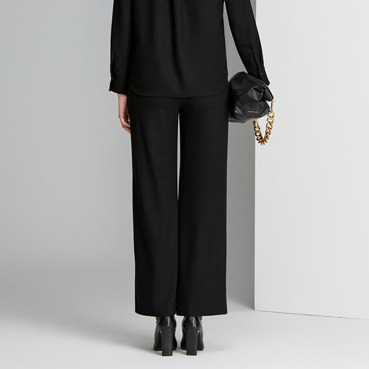 EITIE爱特爱绵羊毛保暖显瘦直筒裤子8405103 商品图4