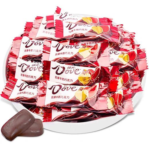 德芙巧克力丝滑牛奶糖果礼物婚庆情人节礼物零食小吃4.5g 商品图0