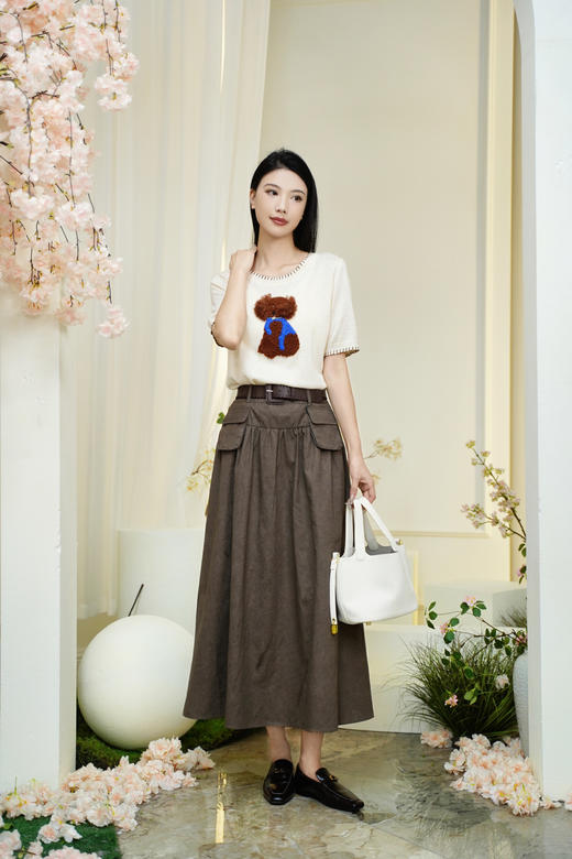 现货 臣禾	【泰迪针织T】设计感萌趣短袖上衣JZ253050275 商品图1