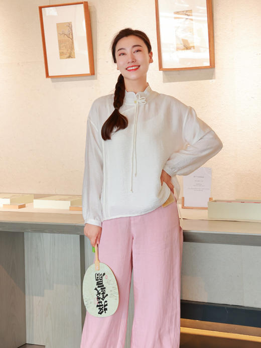 【2026东衣作】止然·阔腿裤（25709269彤管-结缘款） 商品图1