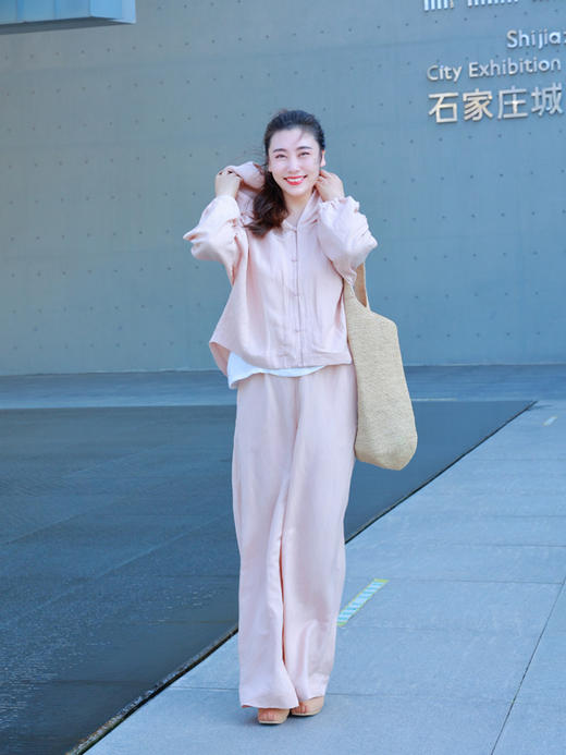 【抖音专属】阔腿裤（22809013椒房-结缘款） 商品图3