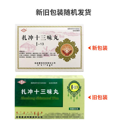 【阜药】扎冲十三味丸 0.2g*25粒/盒 商品图3