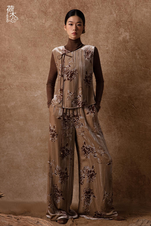 荷木HEMU丨花漫·长裤 商品图0