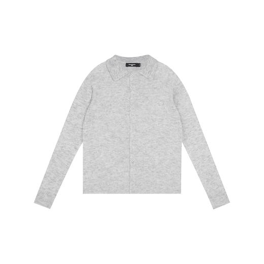 oneup羊驼毛翻领宽松毛衣开衫(男女同款) 商品图11