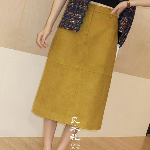 良木礼开叉半裙（Q258441改Q258493） 商品图0