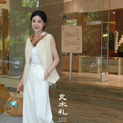 良木礼亚麻马甲（Q2582155） 商品图2