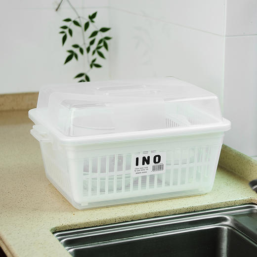 日本进口inomata 沥水碗碟架碗碟多功能餐具收纳碗架 商品图1