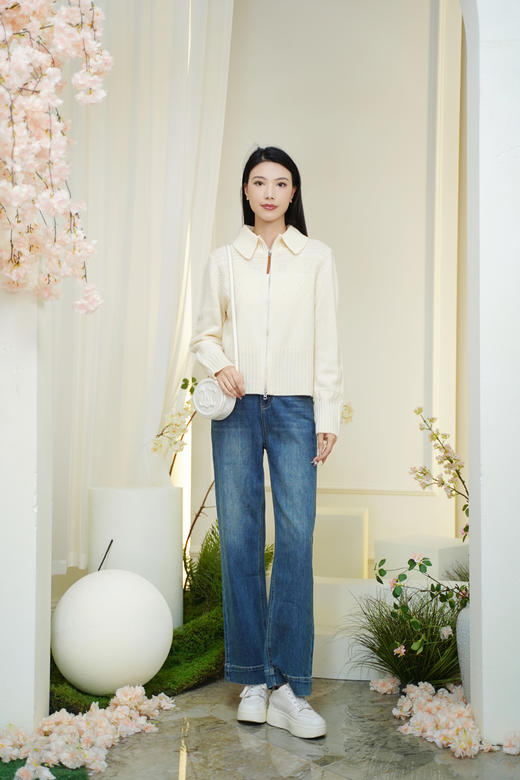 XL1 臣禾	【细长直牛仔】垂感窄版阔腿裤直筒休闲裤	JZ253060675 商品图14