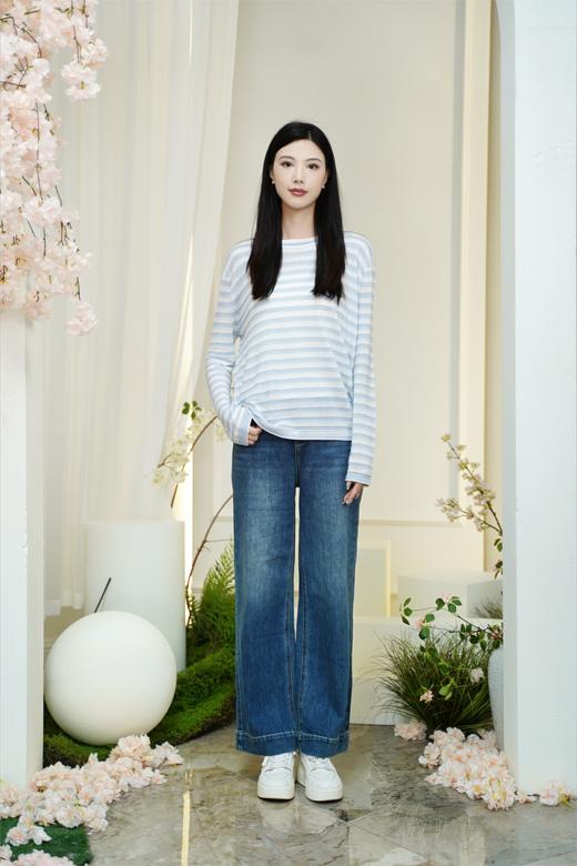 XL1 臣禾	【细长直牛仔】垂感窄版阔腿裤直筒休闲裤	JZ253060675 商品图11