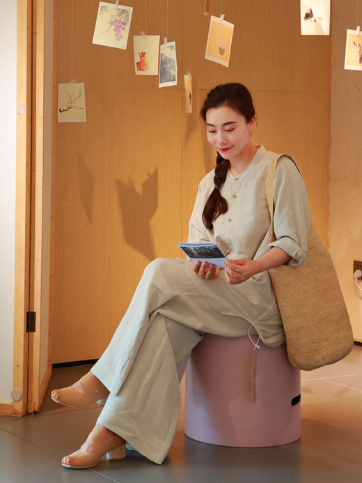 【抖音专属】无束·新中式衬衣（25810009-缟素） 商品图3